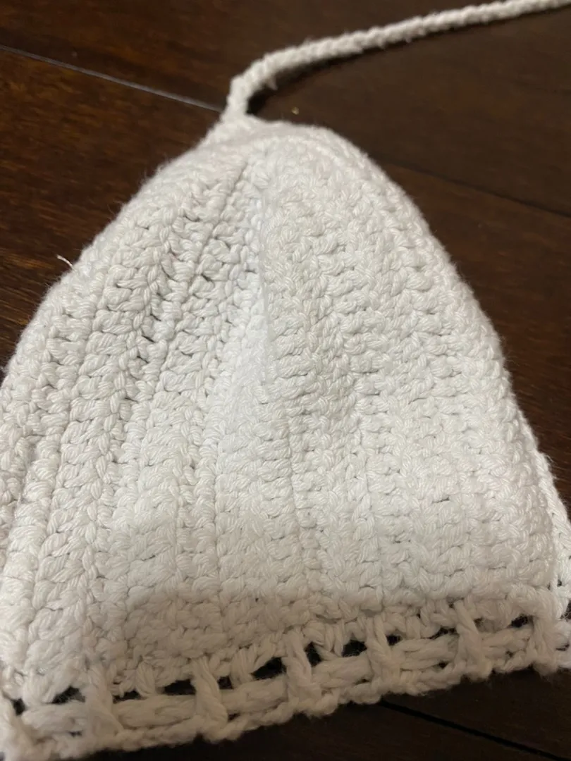 White Knit Bikini Top Size XS - Image 3