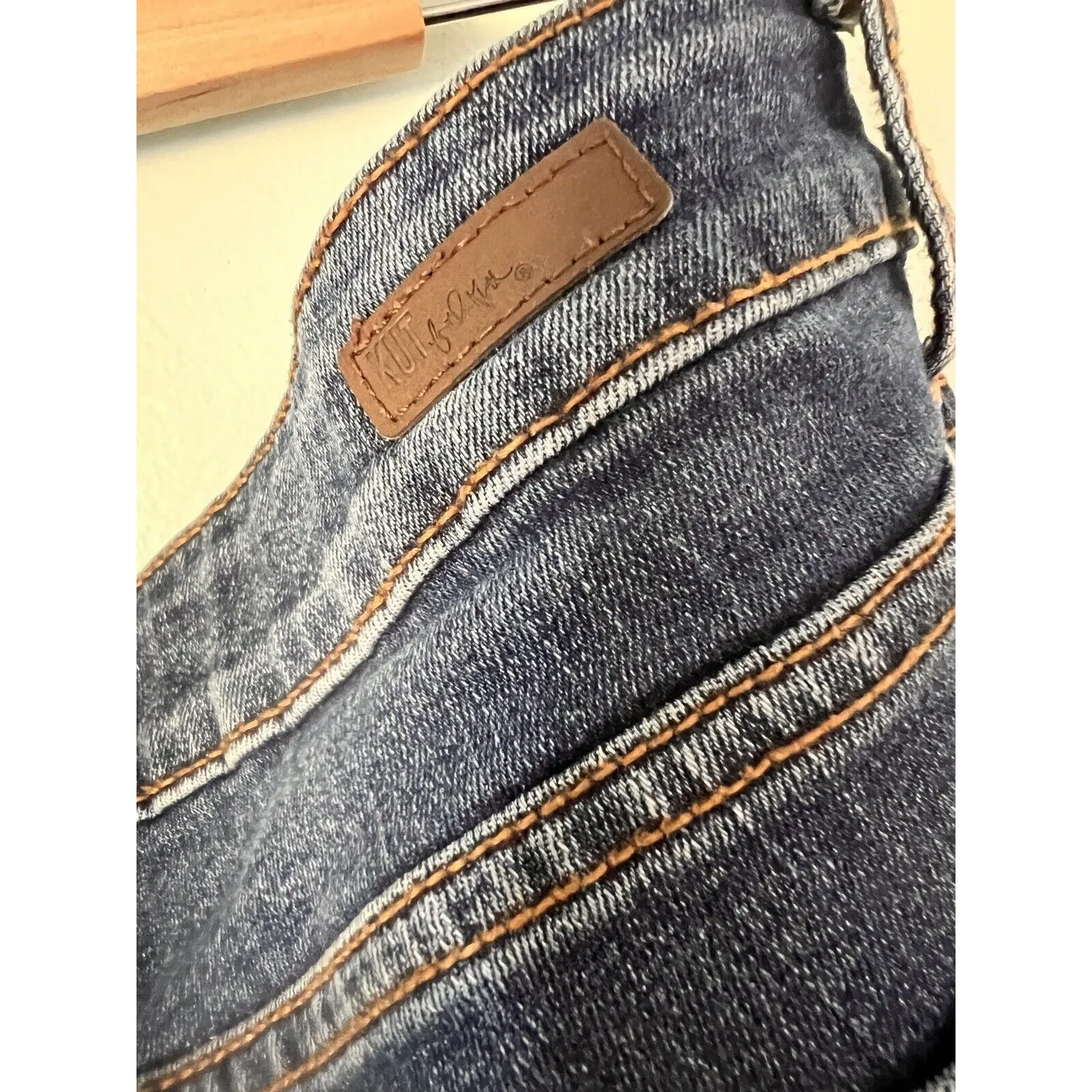 Kut From The Kloth Toothpick Skinny Jeans Size 12 Med Wash‎ Denim - Image 7