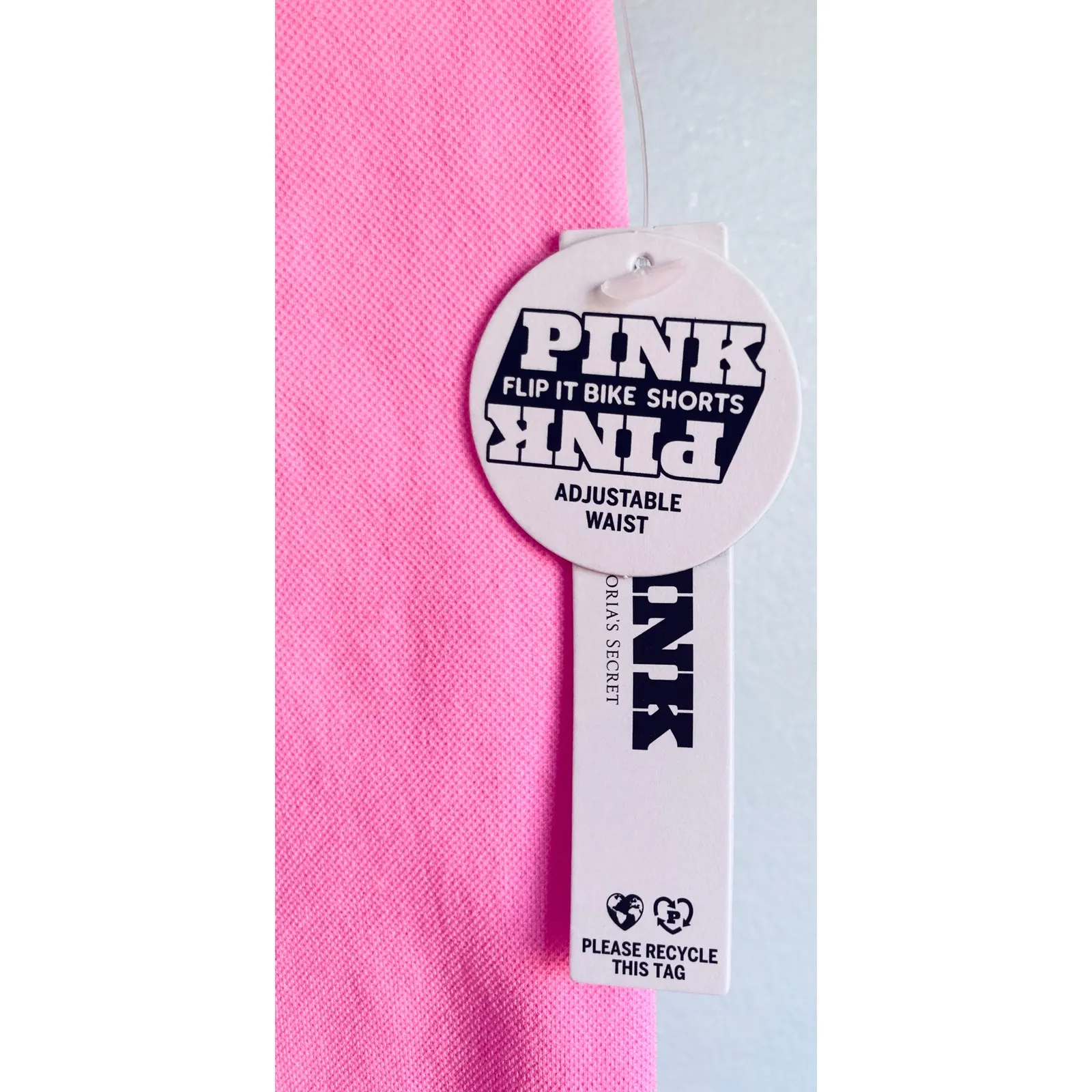 Victoria's Secret PINK NWT Foldover Bike Shorts Pink M and XL - Image 4