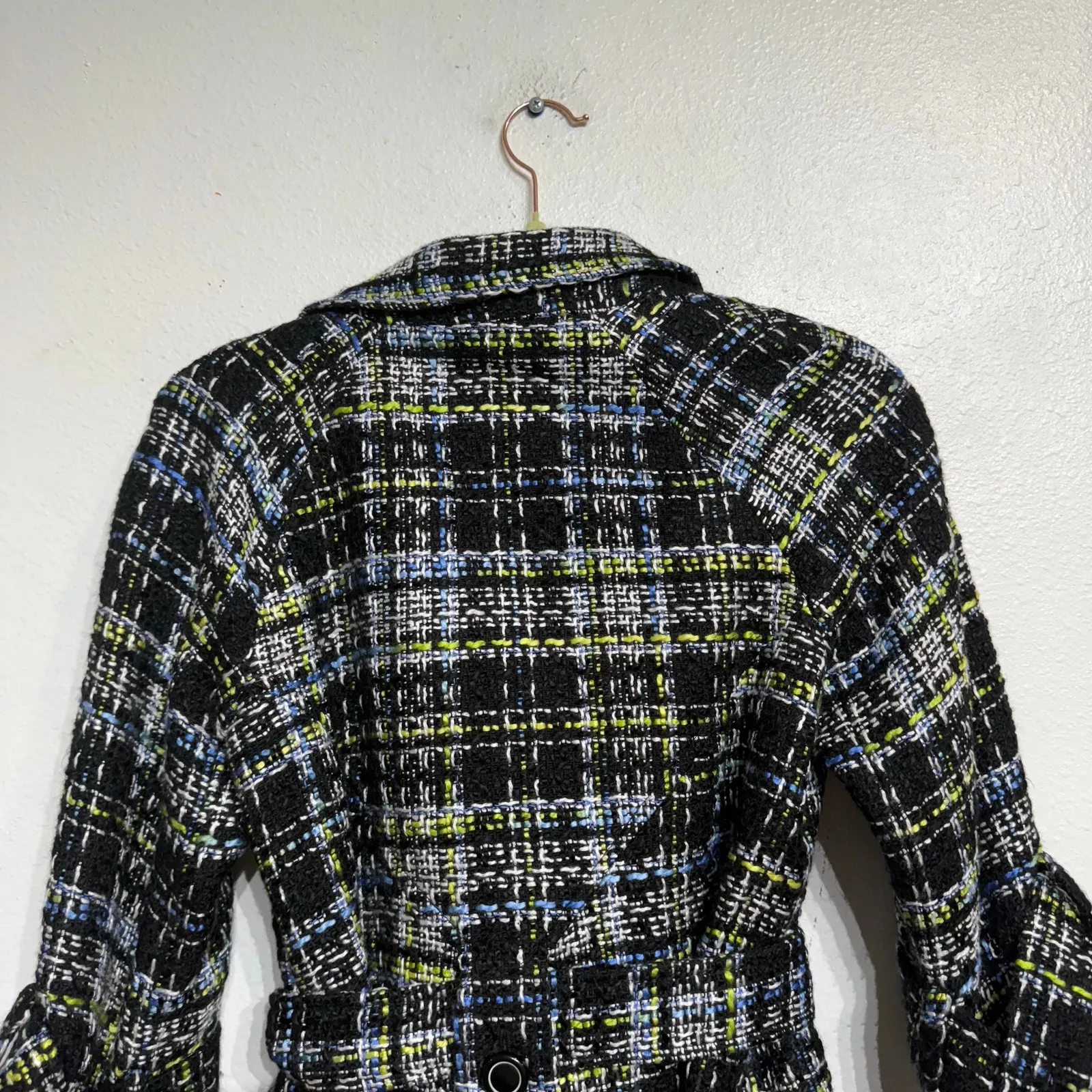 Grace Elements Black Tweed Jacket Sz 8P - Image 7