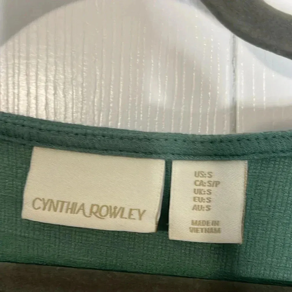 Cynthia Rowley Green v-neck wrap dress - Image 7