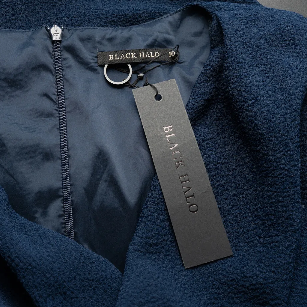 Black Halo - Cowl Neck Sheath Dress - Image 7