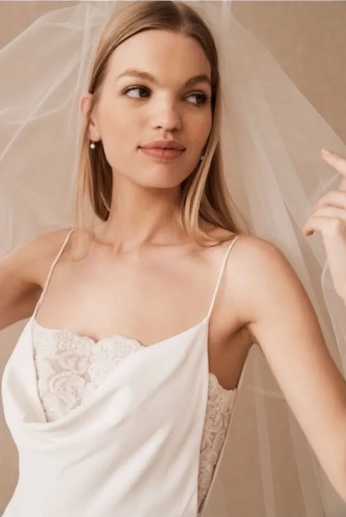 NWT Sachin + Babi Carrie Partially Embellished Bodice Jumpsuit in Ivory Size 4 - Image 3