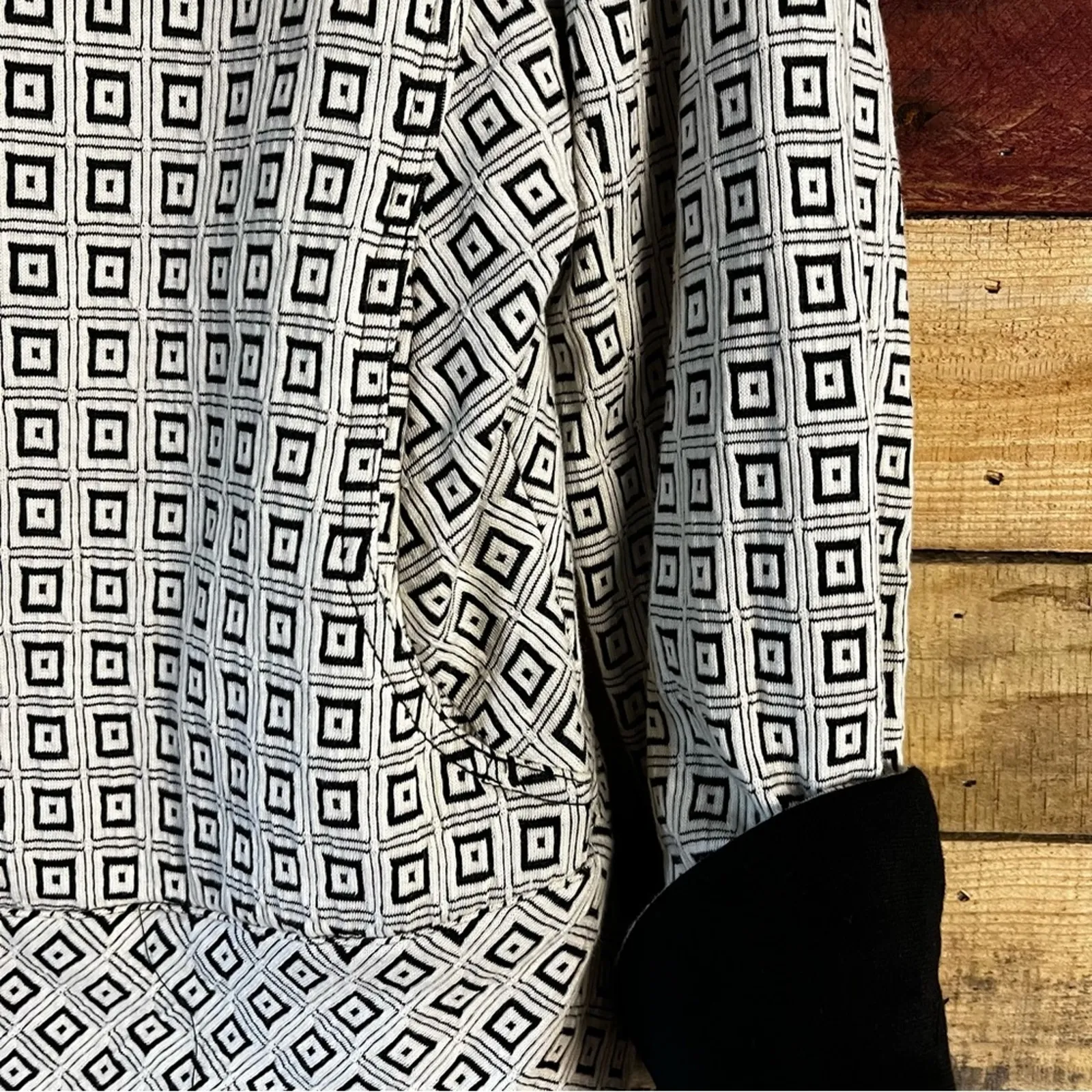 Erin London‎ Black And White Jacket Size Small Petite - Image 7