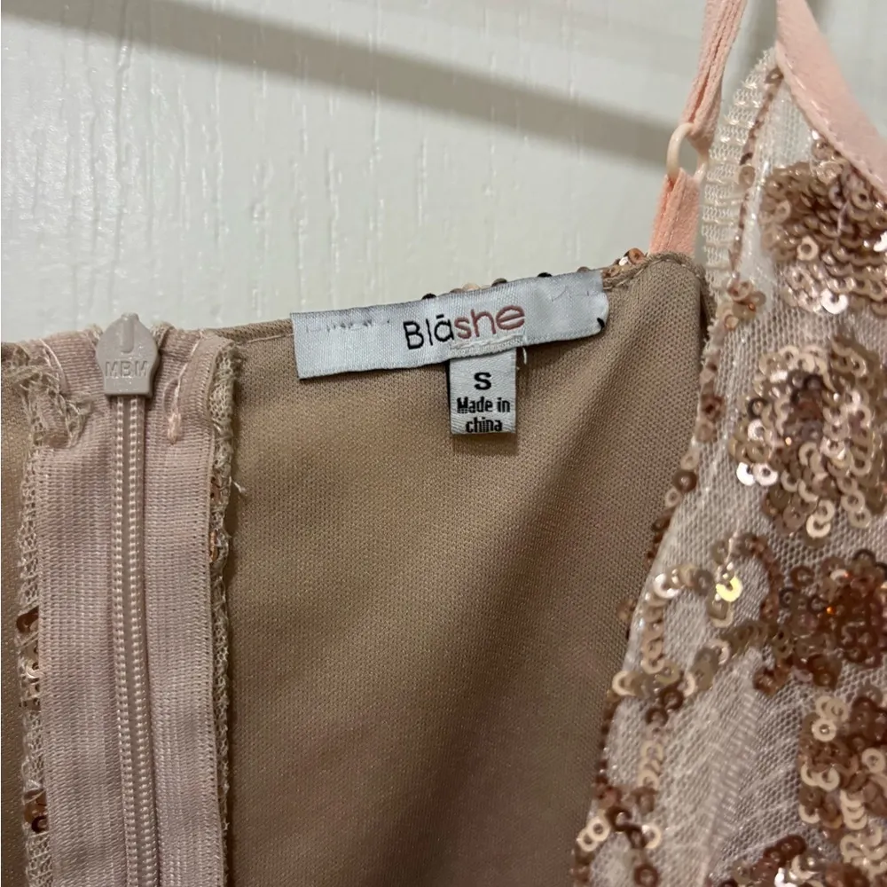 Gold Sequin Embellished Babydoll Jumpsuit - Image 2