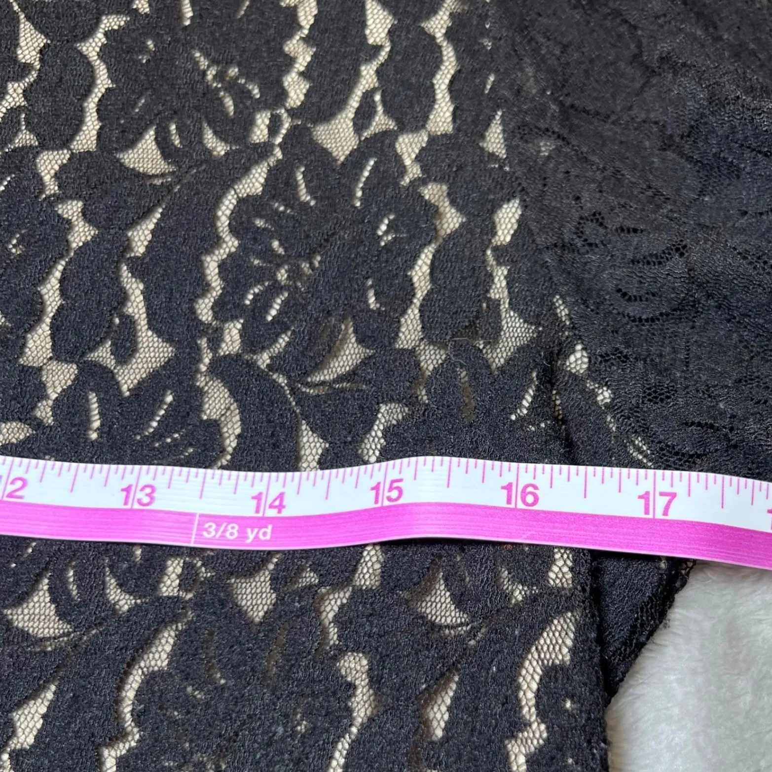 Jessica Holbrook Lace Overlay Top Womens Medium Black Sheer Party Date Night - Image 10