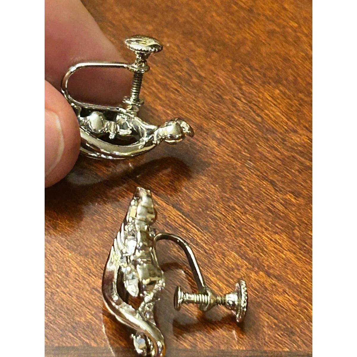 Earring fashion jewelry no hole vintage Silver - Image 4