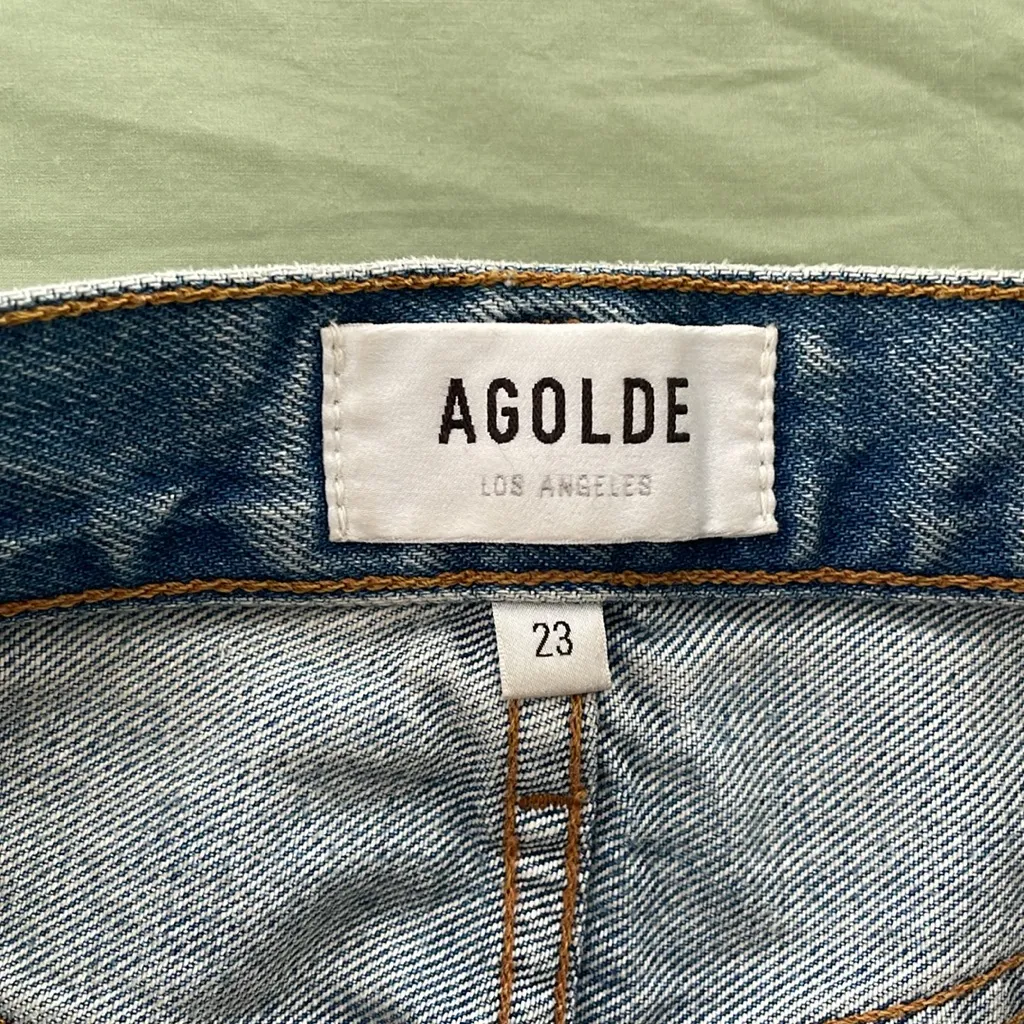 Pieced 90's Pinch Waist Jeans in Navigate/Detox Size 23 - Image 13