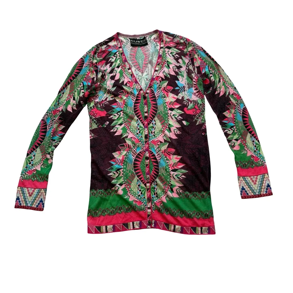 Custo Barcelona Multi-colored Cardigan, Sz 2 - Image 7
