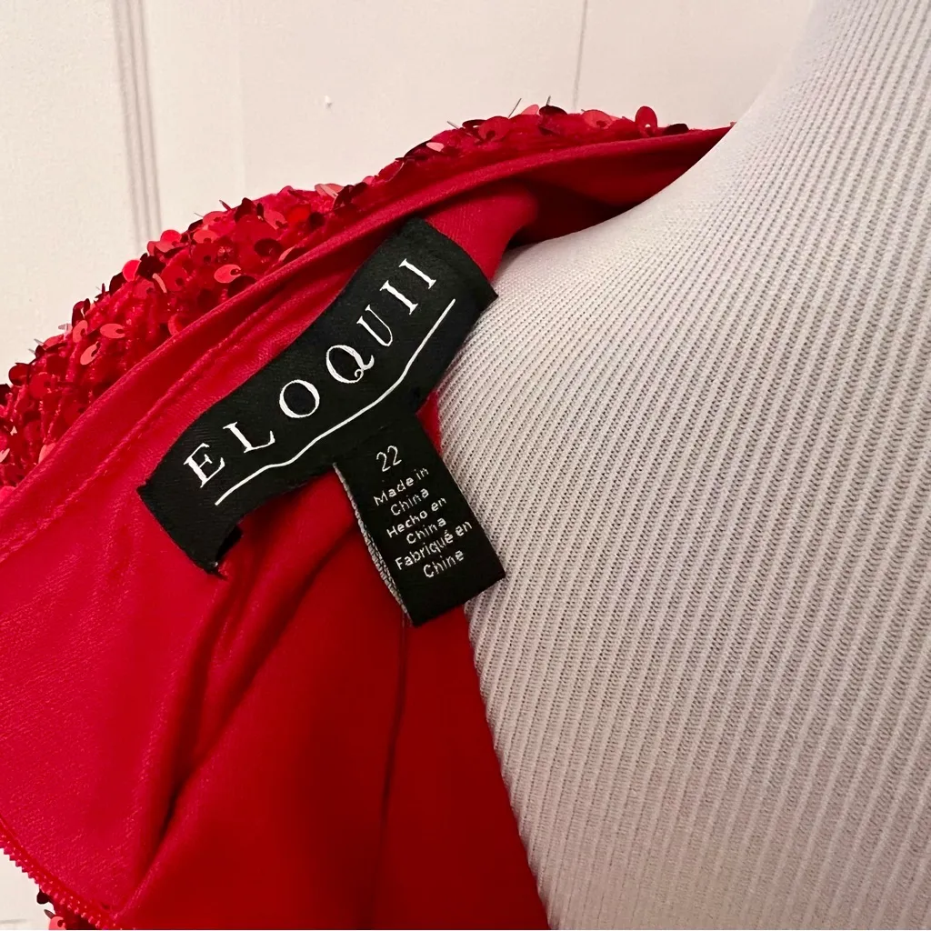 Eloquii Ruched Sequin Dress A3* - Image 13