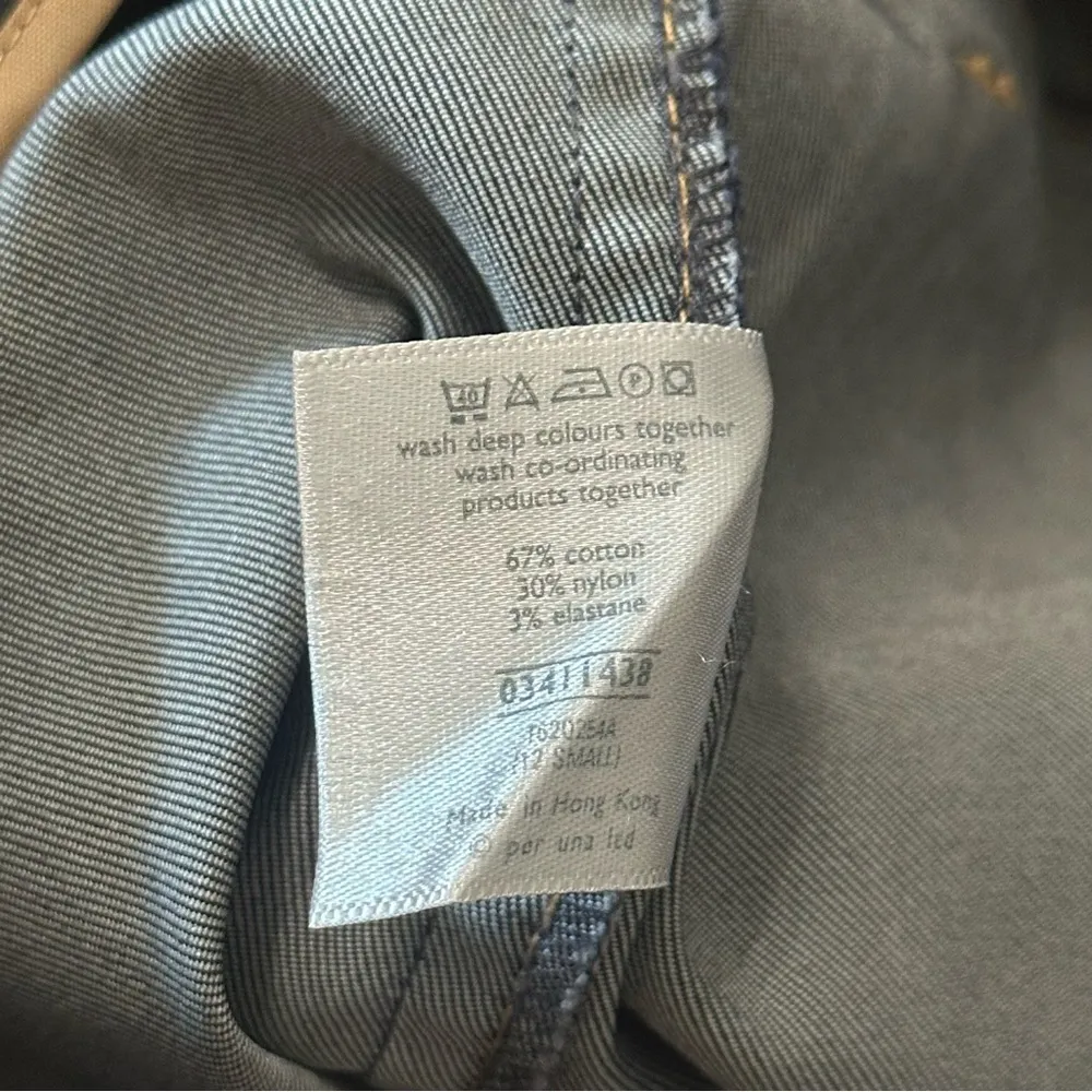 Marks & Spencer Per Una Women’s Size 8 P UK 12 S Navy Blue Trimmed Ankle Pants - Image 6