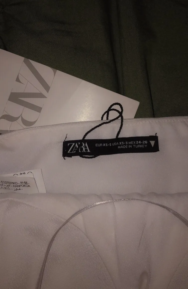 ZARA White Sequin Top - Image 5