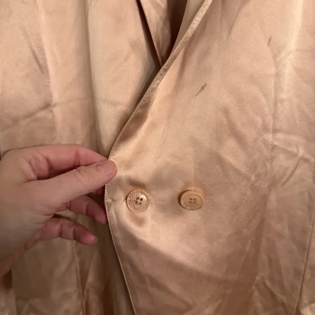 ANINE BING Silk Satin Isabella Blazer Blouse‎ - Image 7