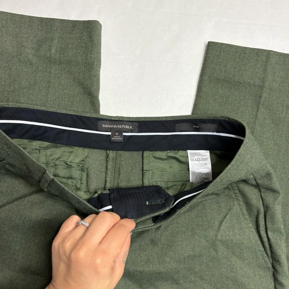 Banana Republic Forest Green Ryan Trousers - Image 2