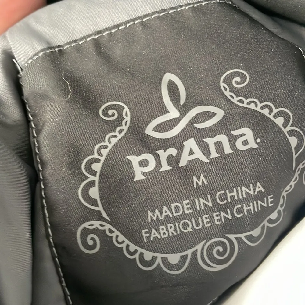 prAna black lightweight Quilted Puffer Jacket with size zip and pockets medium - Image 6