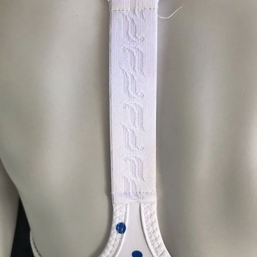 Fabletics Polka Dot Ryan Midi Sports Bra Top Ruched Sides Women's Size Medium - Image 6