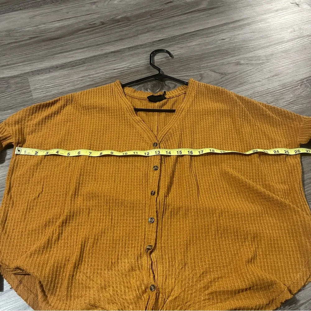 Out From Under Urban Outfitters Mustard Yellow Long Sleeve; Small - Image 5