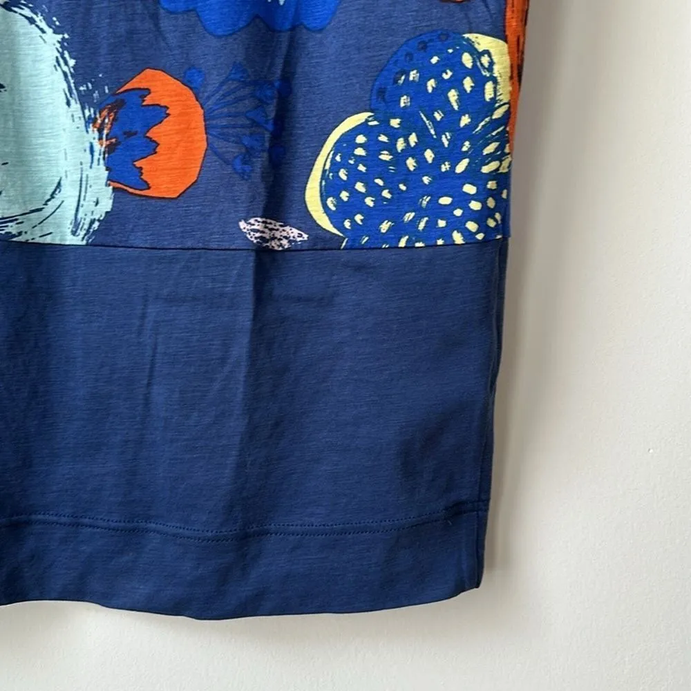 Marimekko Tricot Tunic‎ Multi Print Floral Blue Size XS - Image 2