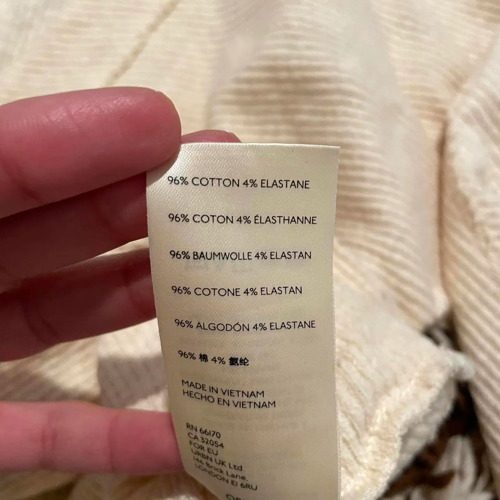 We The Free x Free People Lupine Tee Sz M Sugar Cookie Slub Knit Fabric - Image 8