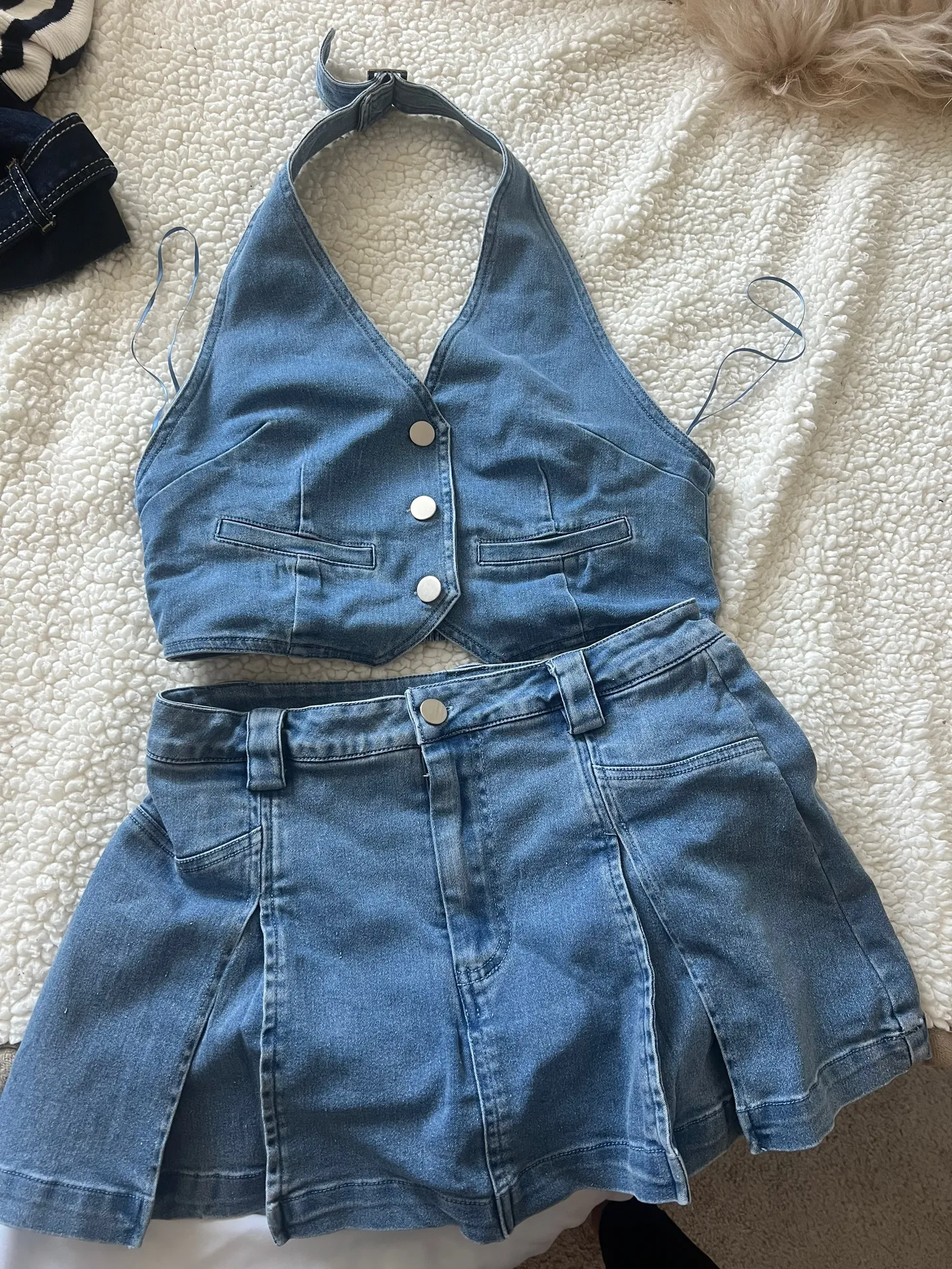Denim Skort Set - Image 5