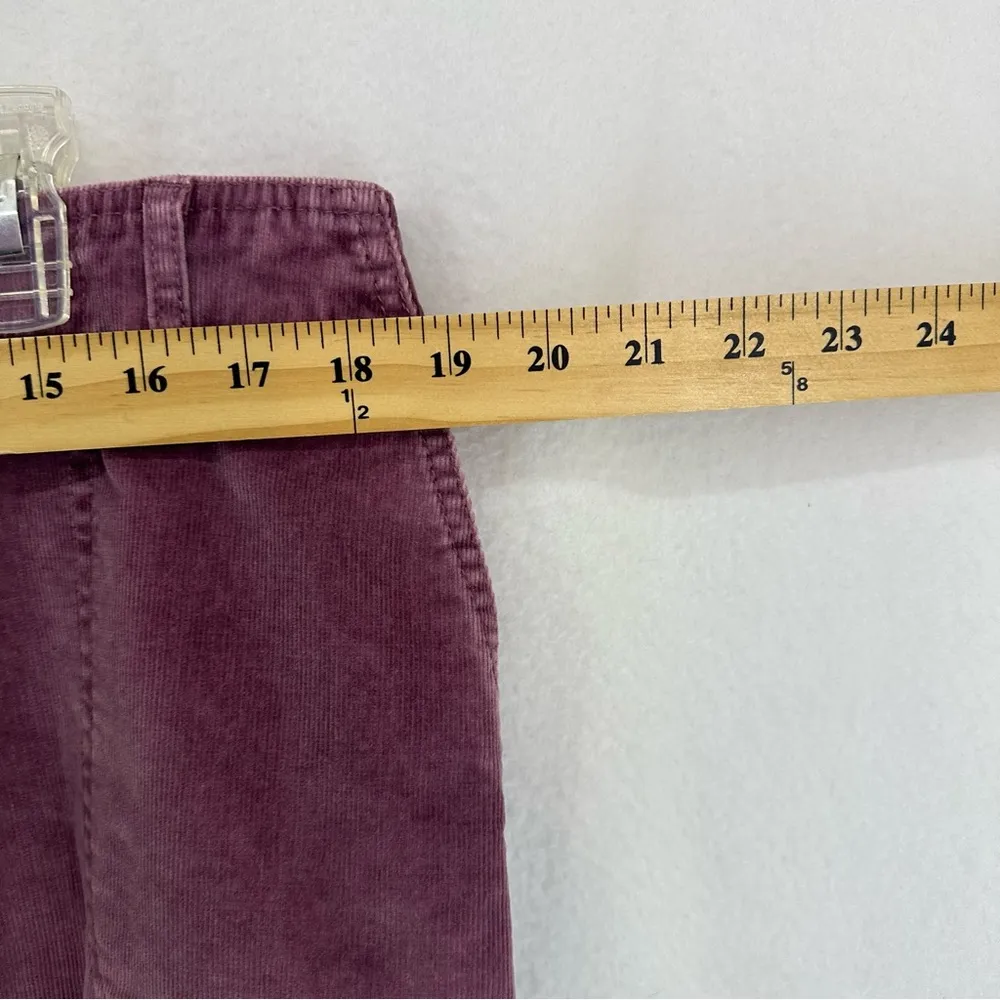 J.Jill Corduroy Pocket Stretch Mini Skirt Womens 14 Purple - Image 4