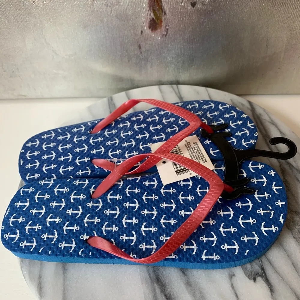 Anchor Flip Flops Blue Size undefined - Image 2