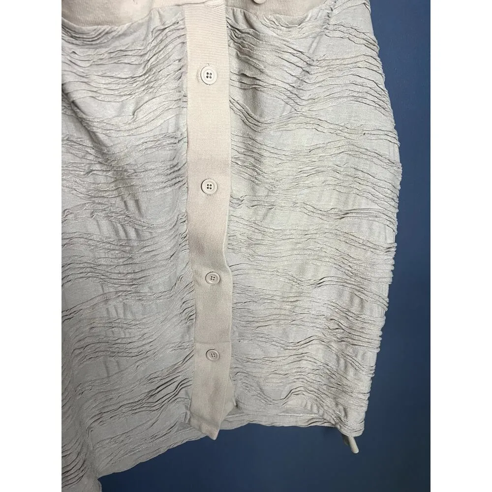 Element Off the Shoulders Cardigan Womens Sz Med/L Oversized Textured Lagenlook Size L - Image 6