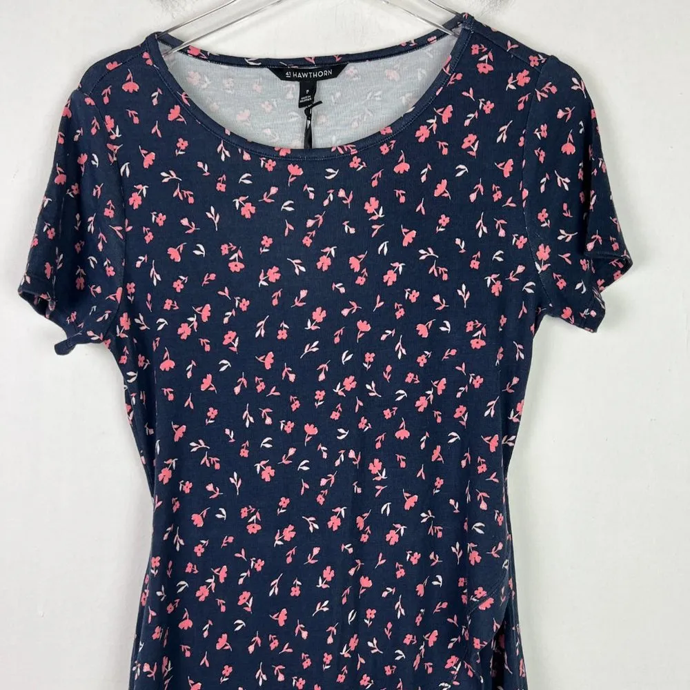 NWT Stitch Fix 41 Hawthorn Brigitte Knit Dress Ditsy Floral Navy Size Medium M - Image 2