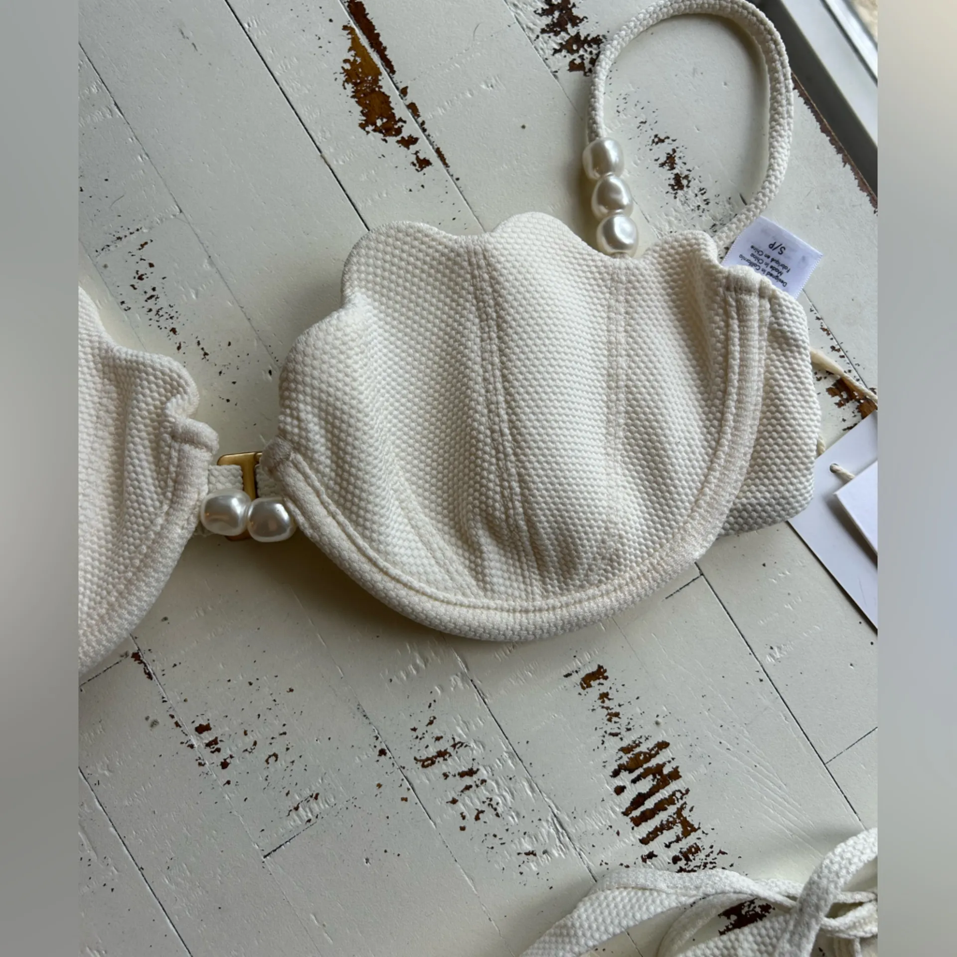 NWT- Lspace sunrise shell bikini top with pearl accents and Lucia bikini bottom - Image 13