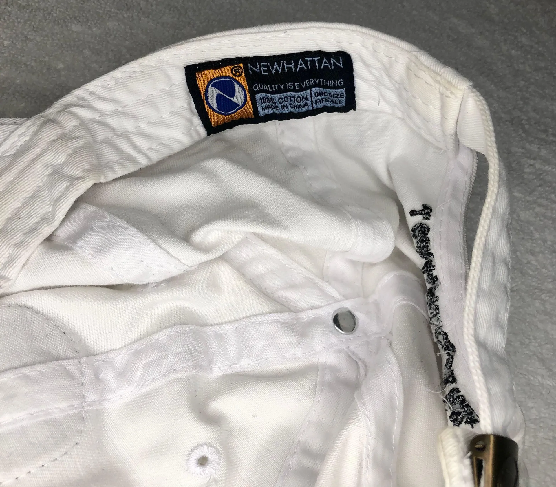 Embroidered Alien Cap White - Image 7