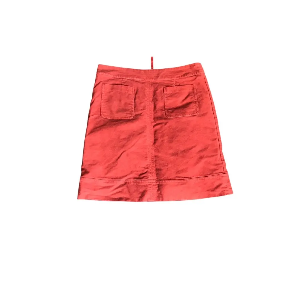 Boden Red A Line Skirt Size 10 - Image 2