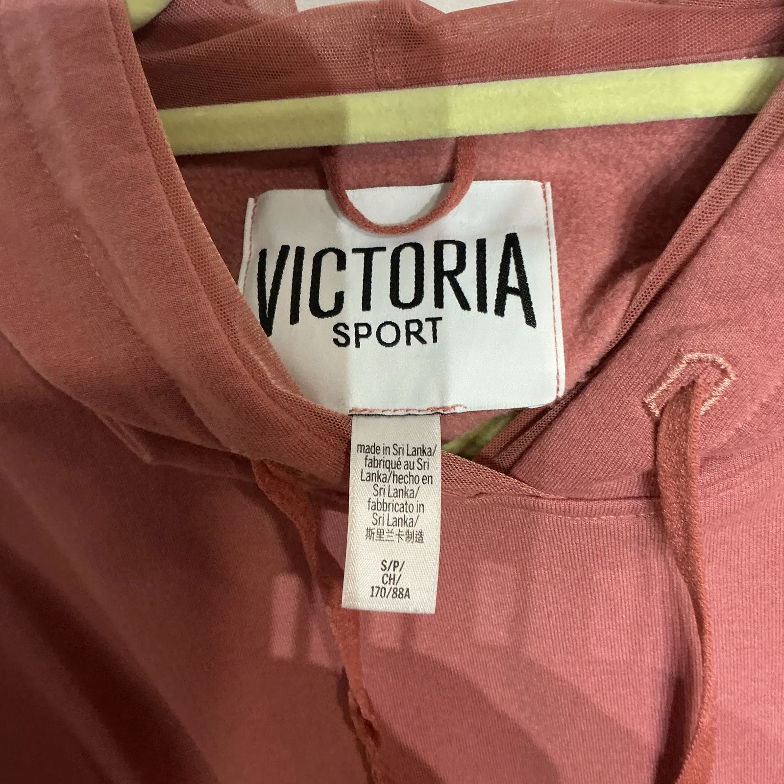 VSX Sport Pink Logo Hooded Sweater Sz S - Image 3