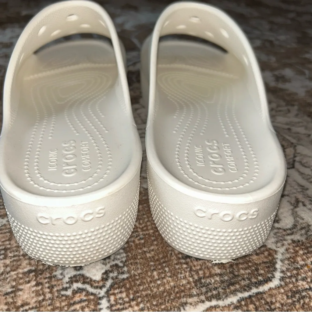 CROCS Women's Off-White Mules - Image 4