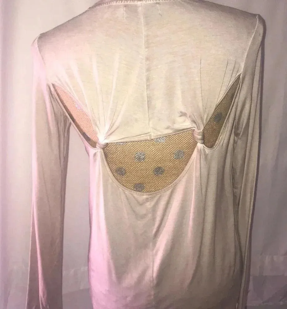 Mustard Seed Khaki Size Small Top with Back Knot Design New Without Tags - Image 3