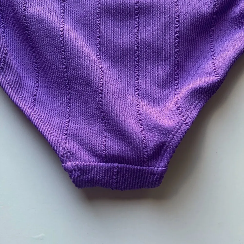 NWT Salt + Cove Ribbed Bikini Bottom Swim Purple Junior's Plus Size 3X NEW - Image 10