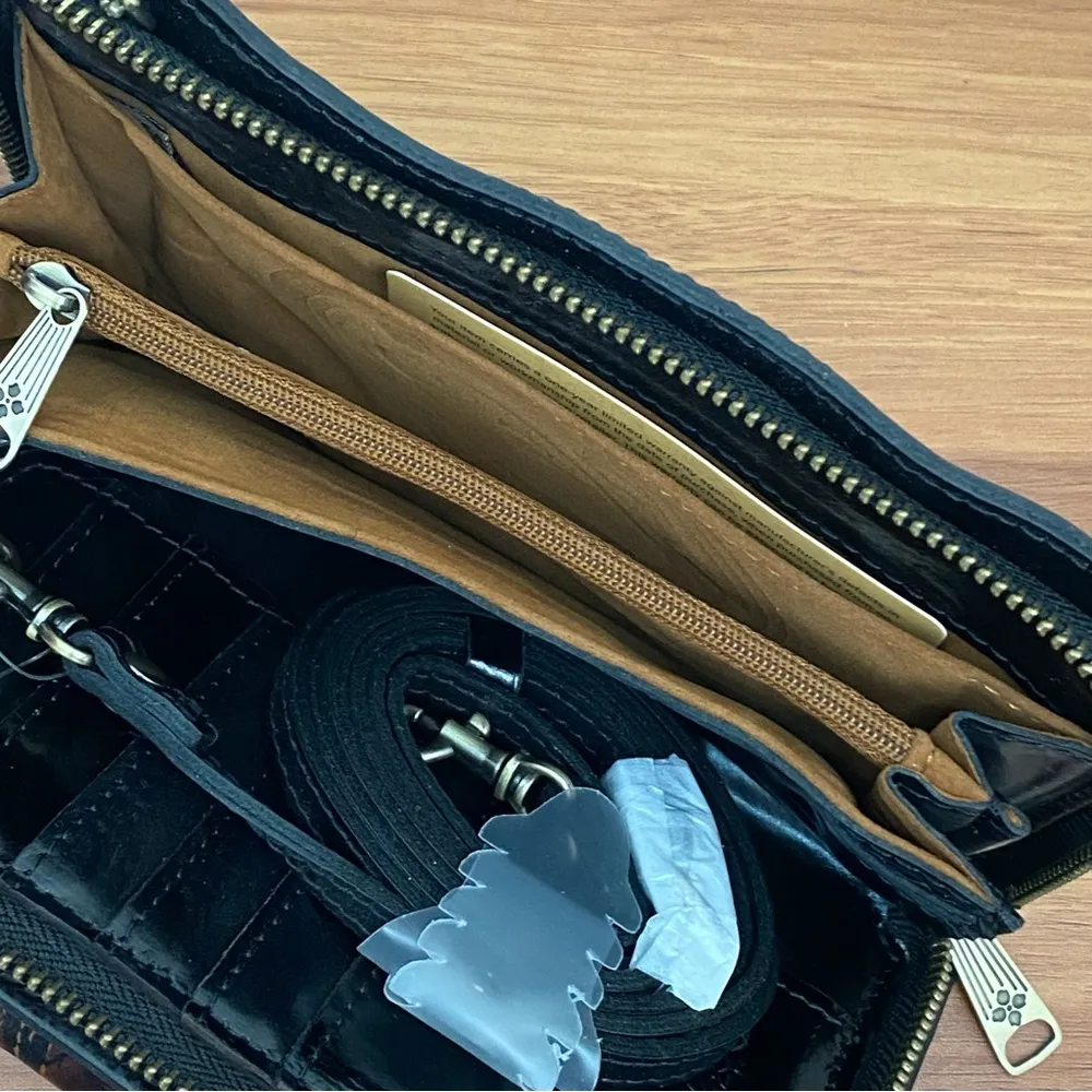 PATRICIA NASH Azario Abstract Animal Print Leather Wallet Organizer Crossbody - Image 10