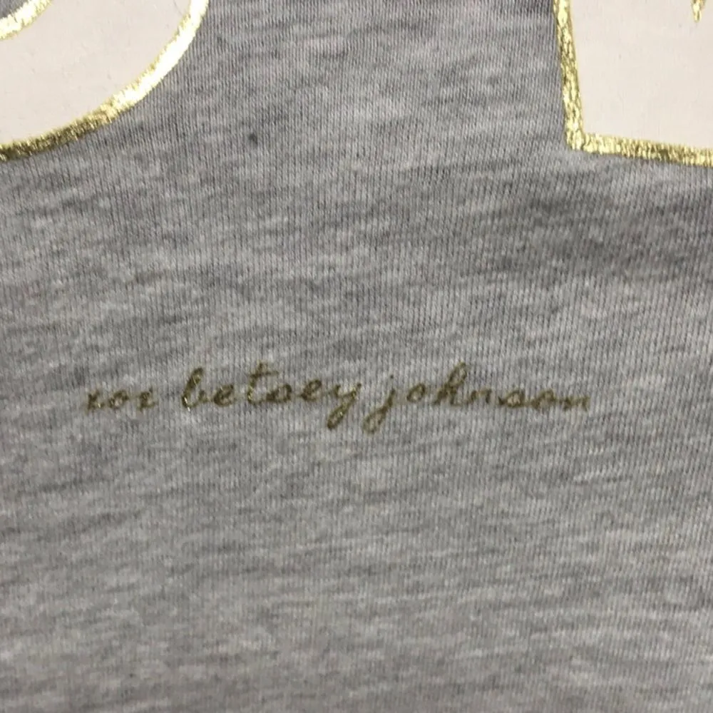 Betsey Johnson LOVE Cropped Tee Boxy Casual Fit - Image 4