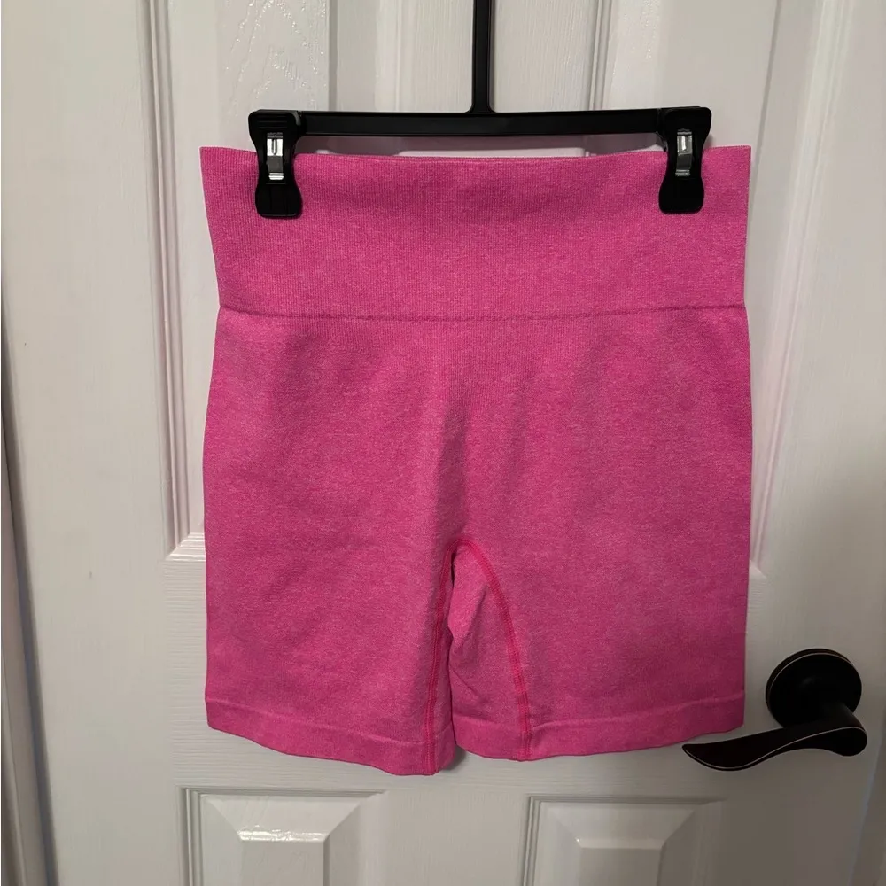Pink Women's Athletic Biker Shorts size small - Image 2