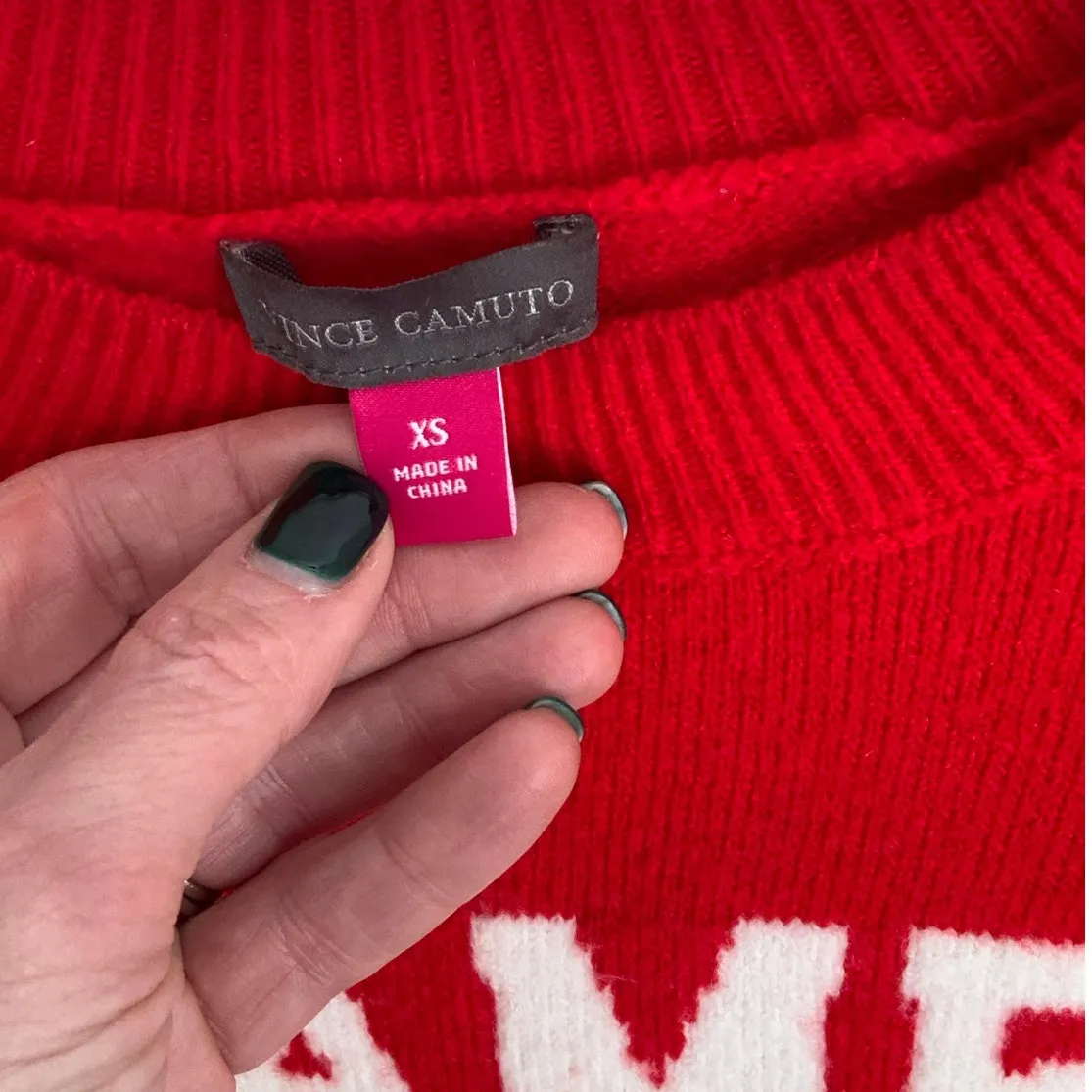 Vince Camuto Game Day Sweater size XS - Image 2