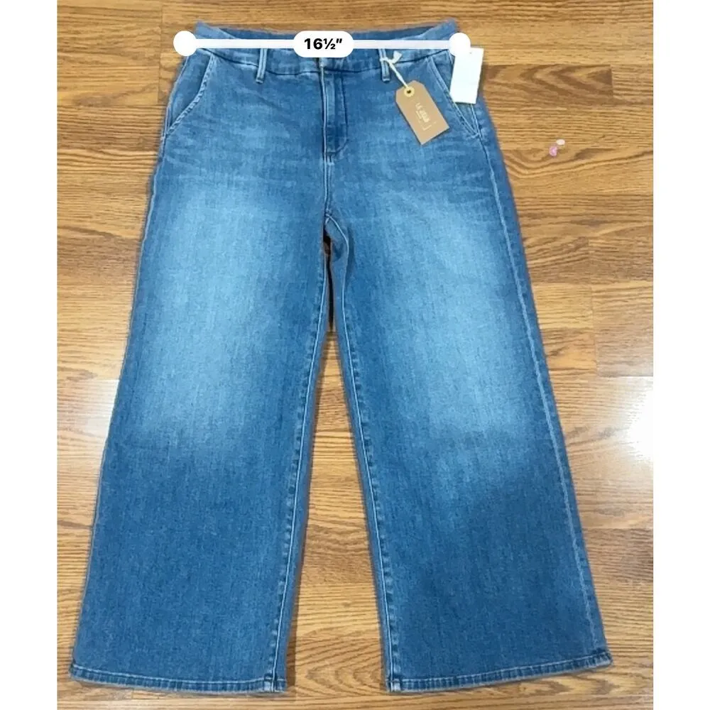 Le Jean Jude High Waist Wide Leg Trouser Jeans size 29 Blue - Image 5