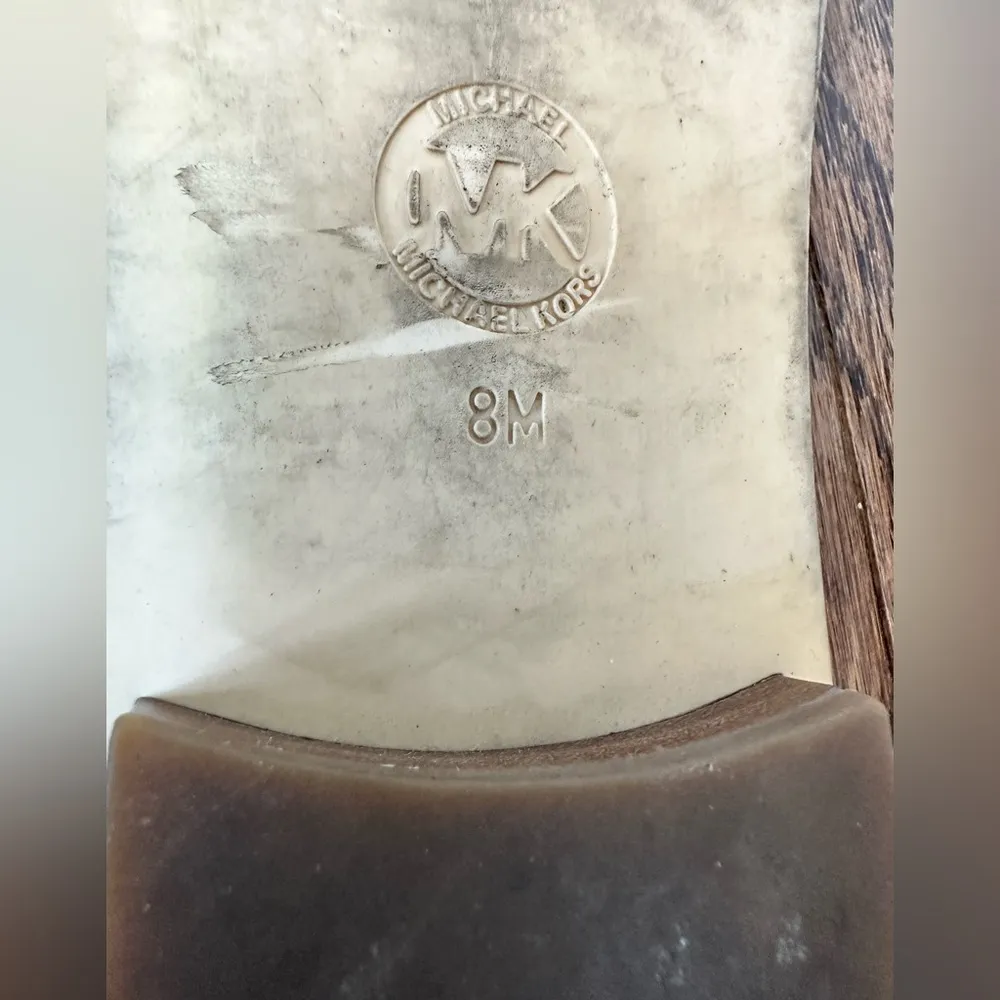 Michael Kors MK logo Snake Print Flat Sandal Size 8 - Image 8