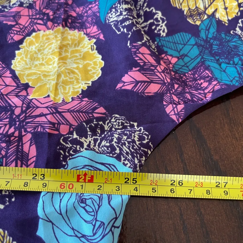 LuLaRoe Multicolor Floral swim cover-up size m - Image 6