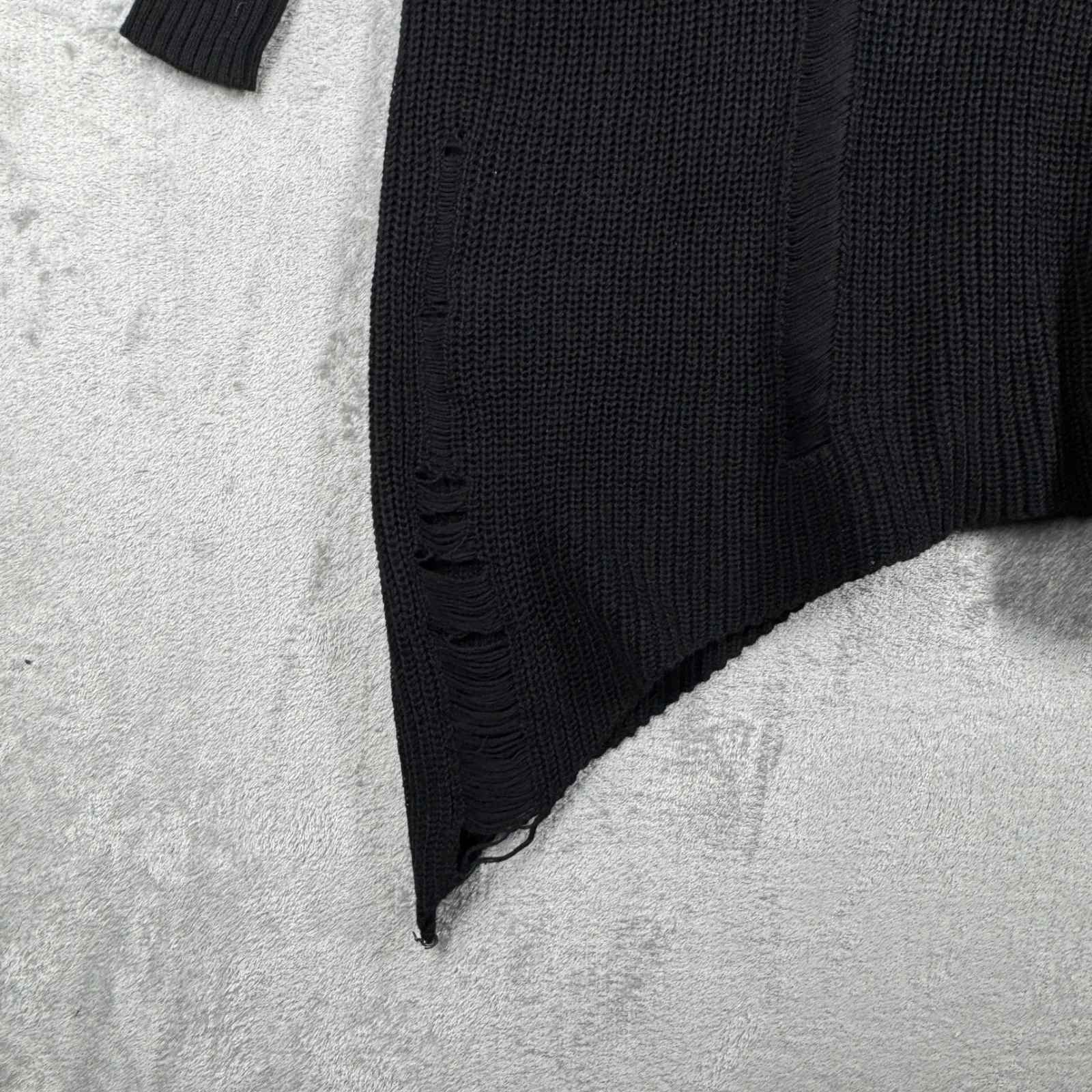 Killstar Sweater‎ Black Distressed Thrashed Punk Rock Emo Goth Grunge Size Small - Image 6