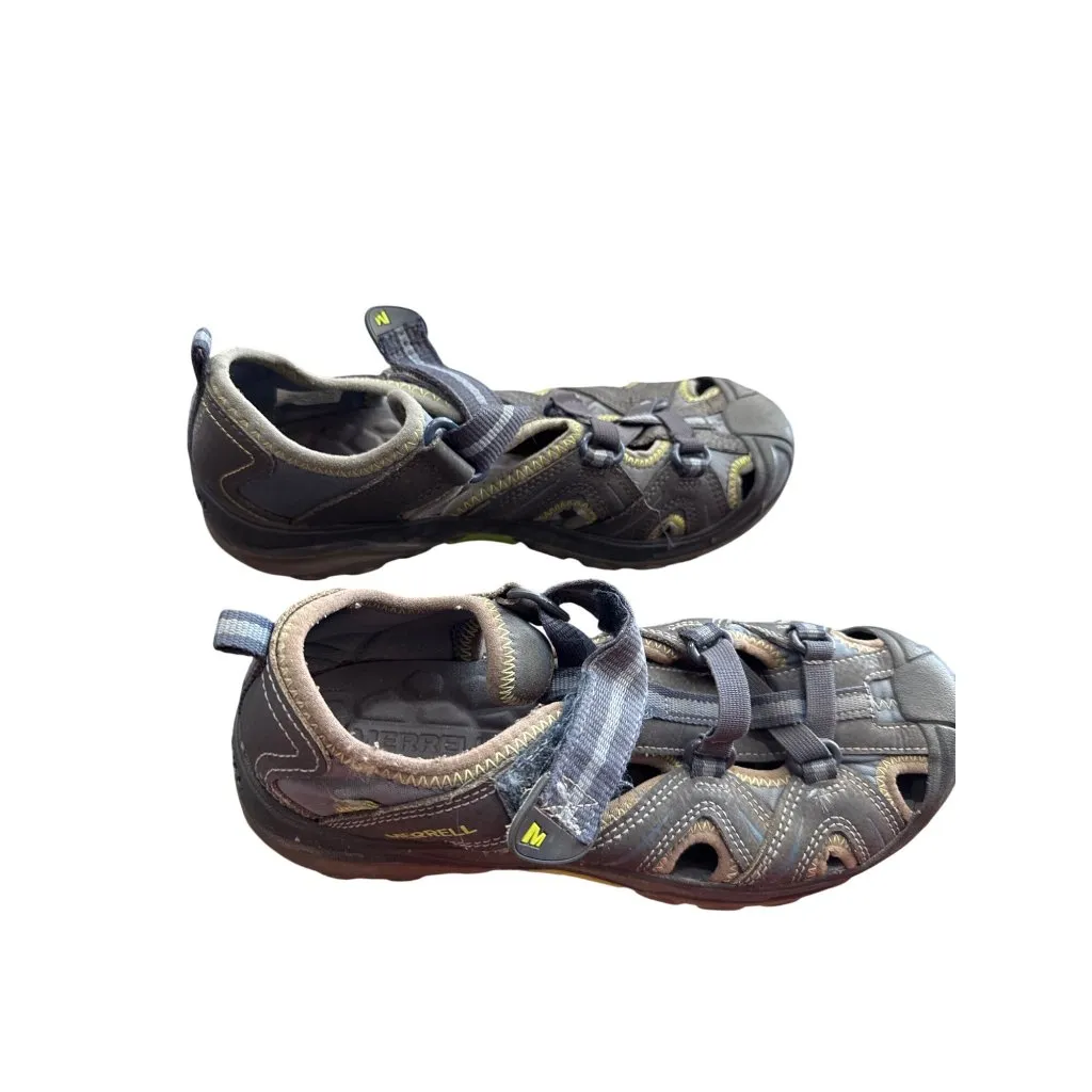 Merrell Womens Hydro leather blue gray Hiking Water Sandals Size 4M SKU 8810 - Image 3