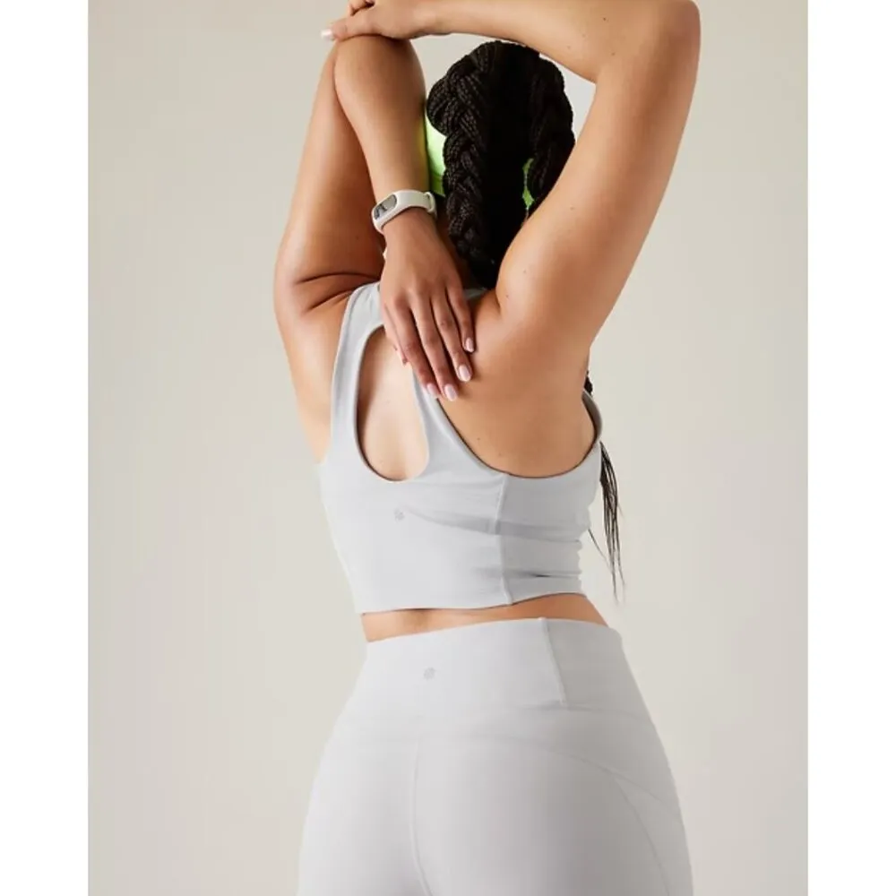 Athleta L Ultimate Longline Bra Large A-C Stratus Grey - Image 7