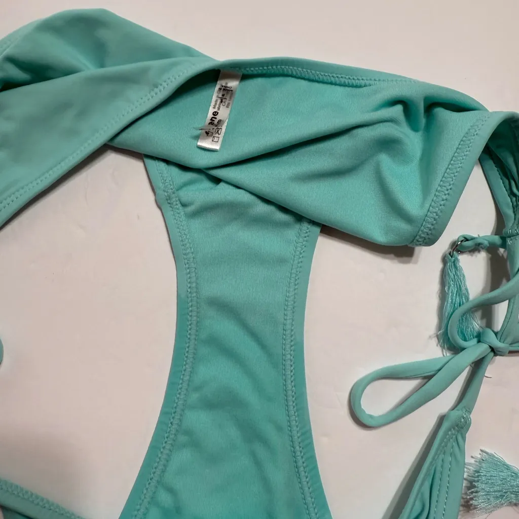 Ardene Floral Halter Tankini Swimsuit Bikini Set S/M - Image 6