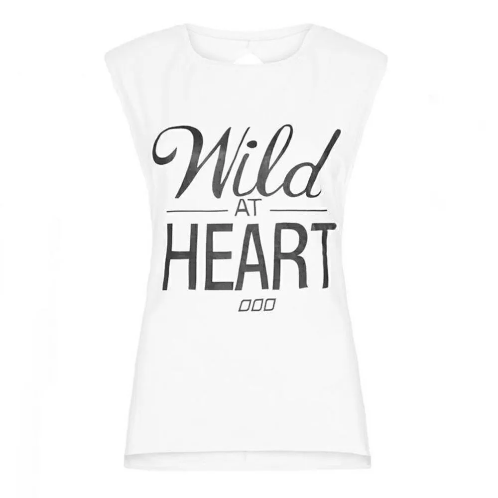 LORNA Jane Active ‘Wild At Heart’ Exposed Back Tank in White/Black Size Medium - Image 3