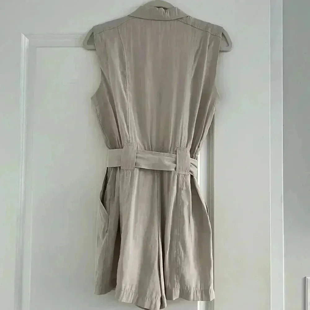 Mango Playsuit Bowie Tan XS - Image 4