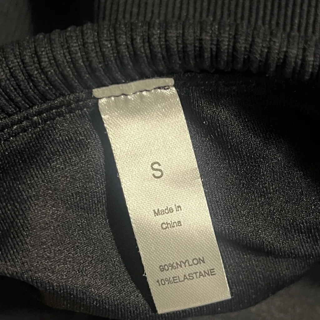 FINAL PRICE Knit Form Fitting Strapless Bodysuit Black - Image 5