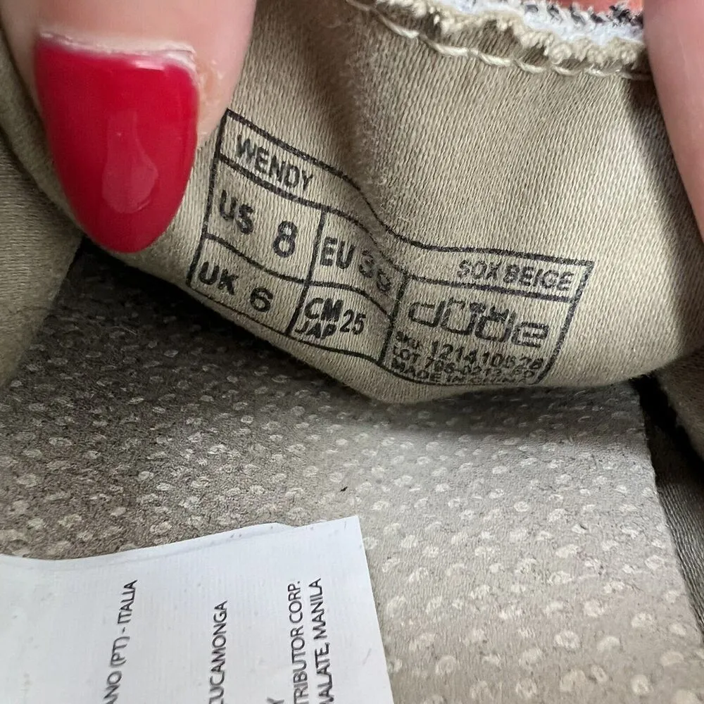 Hey Dude Size 8 Wendy Loafers Sox Beige Knit Slip On Shoes Lightweight Women’s - Image 10